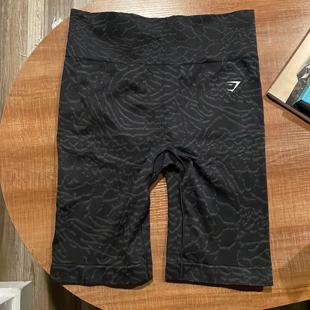 Gymshark Adapt Animal Seamless Cycling Shorts - Black